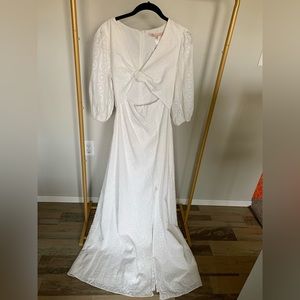 Anthropologie Hutch White Eyelet Dress